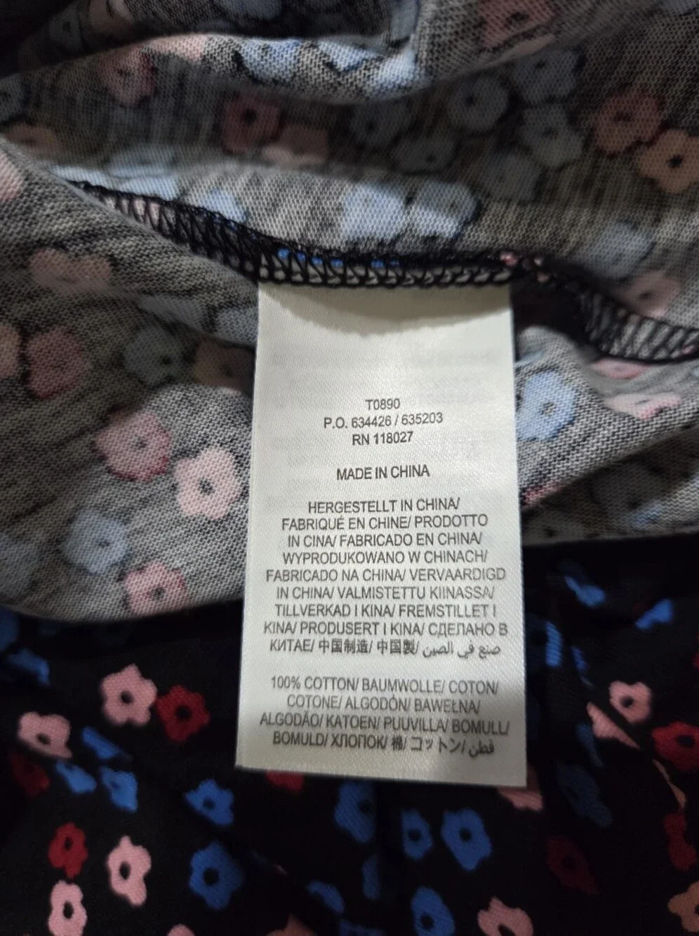 Boden Navy Blue Floral Long-Sleeve Blouse - Size 16/ 18